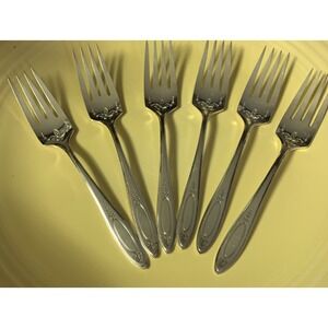 Lot of 6 Community Plate Debutante Grandeur Princess Forks